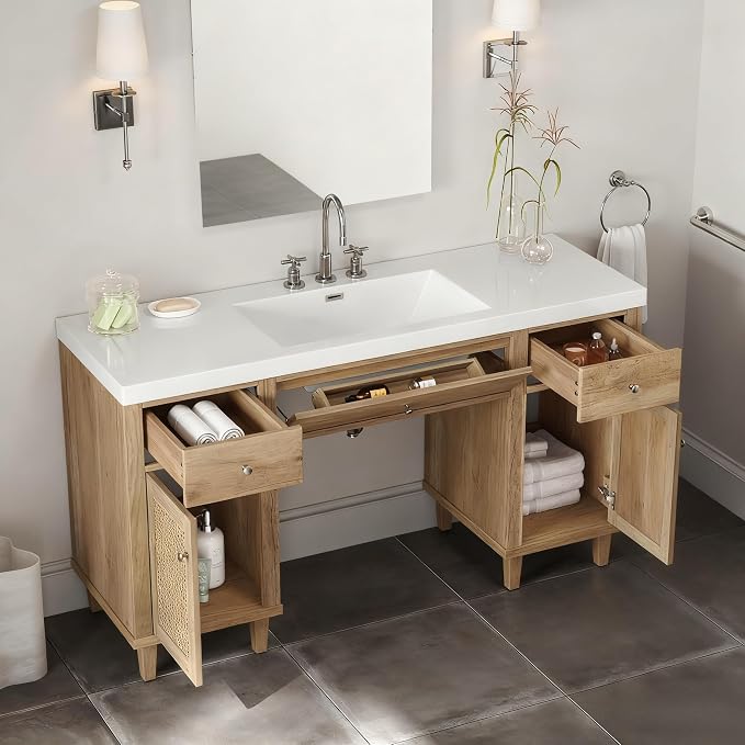 60 Inch Single Bathroom Vanity - Image 3