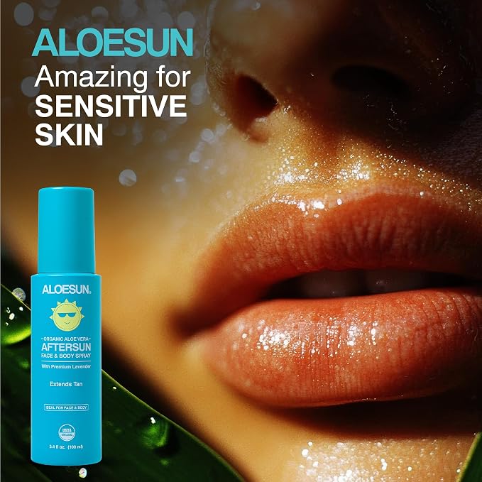 ALOESUN After Sun Face and Body Spray | Non Sticky Organic Aloe Vera - Image 5