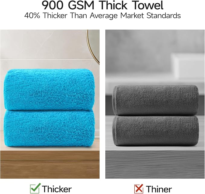 REDKISS 2 Piece Luxury Bath Towel Set - Image 5