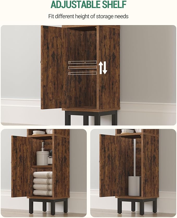 Bathroom Storage Cabinet, Small Corner Floor Cabinet - Image 5