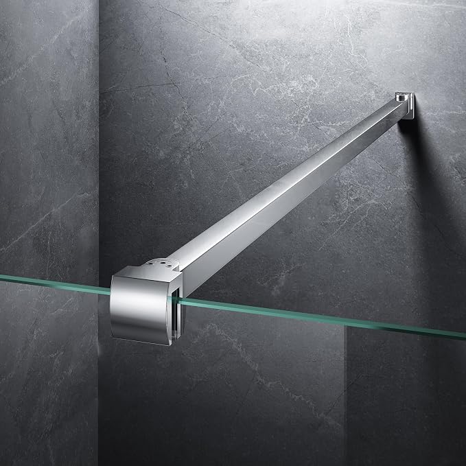 Frameless Shower Door Support Bar, Stainless Steel Wall-to-Glass Support Arm to by Unknown