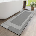Non Slip Long Bathroom Runner Rug Bath Mat, Rubber Backing Ultra Thin Bathroom by YDKGL