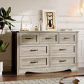 7-Drawer Dresser for Bedroom, Modern Wooden Chest of Drawers by BORNOON