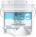 Epsom Salt Bath Soak 30 lb Bucket – Unscented, Pure Epsom Salt Bulk Crystals by TradeGrade