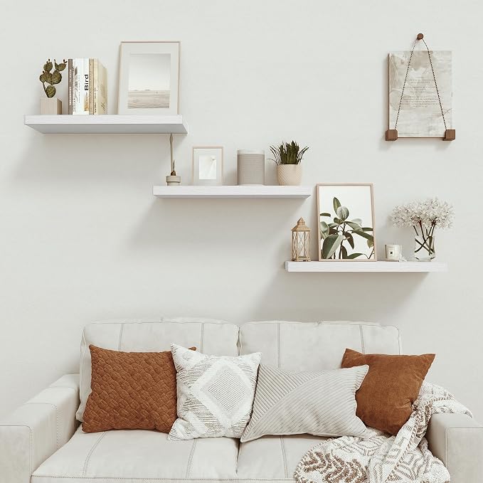 Vivelove Floating Shelves for Wall 24 inchs Long, 9.1” deep x 1.6” Wall Shelf - Image 6