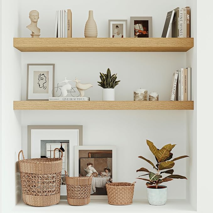 Vivelove 10 inches Deep Floating Shelves 36 inch Long, Single Wall Shelves - Image 7