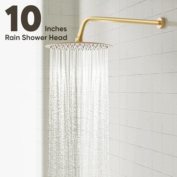 Gabrylly Shower System with Tub Spout, Bathtub Shower Faucet Set with 10" Rain - Image 5