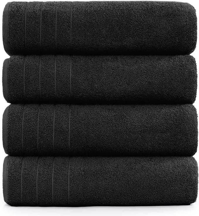 DAN River Extra Large Bath Towels Set of 4, 30 x 60 Inches - Image 8