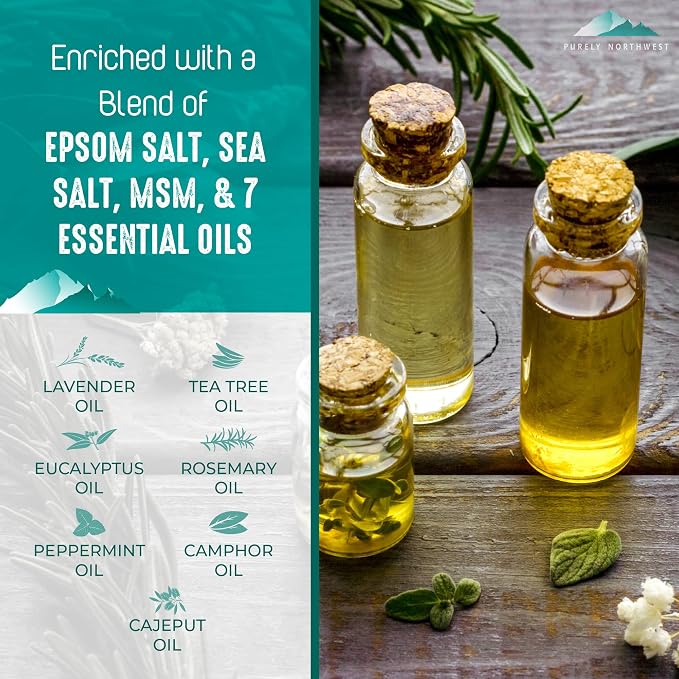 Epsom Salt Tea Tree Foot Soak-Toenail Repair, Softens Thick Calluses & Corns - Image 5
