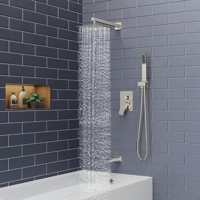 SR SUN RISE 8 Inches All Metal Square Shower System - Image 2