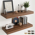 36 Inch Floating Shelves for Wall Set of 2, Easy Install Engineered Wood by Marsmiles