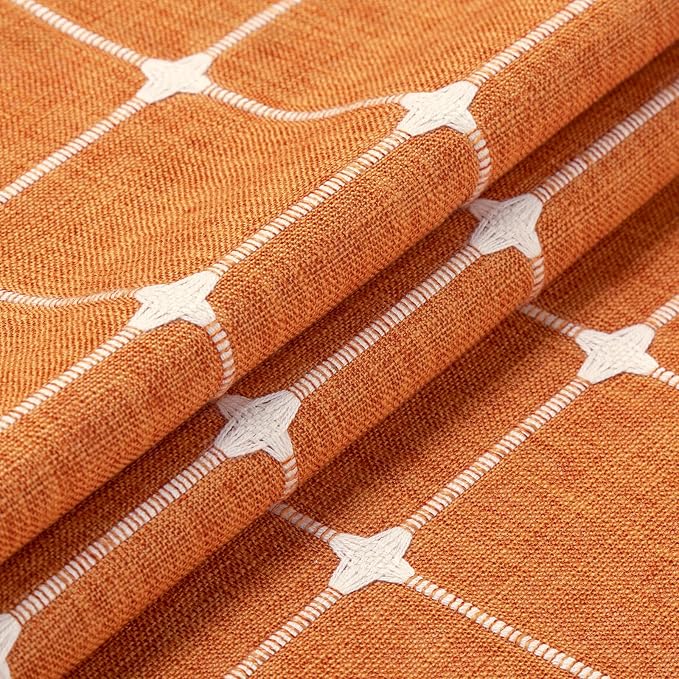 MitoVilla Orang Farmhouse Shower Curtain Set 72 x 78, Boho 78 inch Long - Image 4