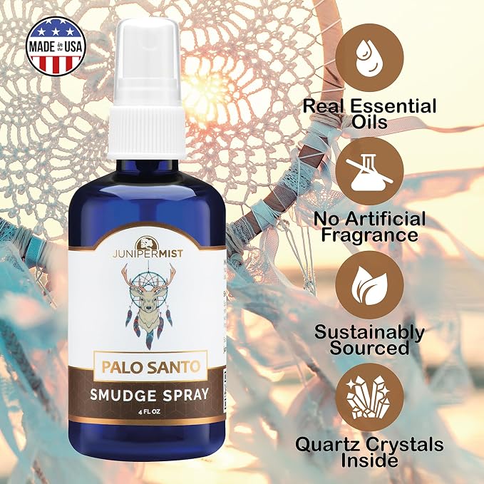 Palo Santo and Sage Smudge Spray Grounding & Clarity - Image 5