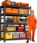 Garage Metal Shelving Unit, Heavy Duty Storage Shelf, 5-Tier Adjustable Racks by Buynow