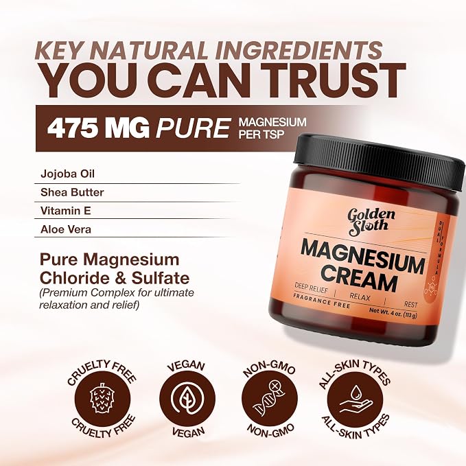 Magnesium Lotion for Sleep, Muscle Soreness & Cramps Relief - Image 3