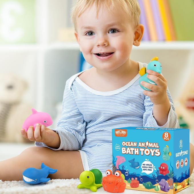 LotFancy Bath Toy, No Holes Baby Bath Toys - Image 7