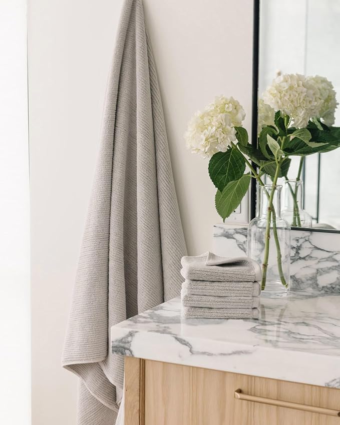 Cozy Earth Ribbed Bath Sheet Set - Image 2