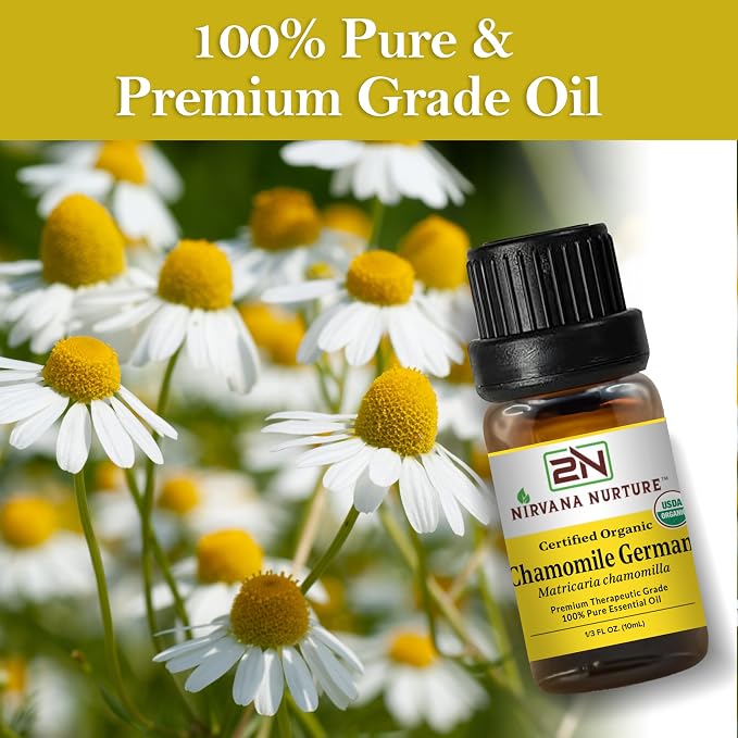 Chamomile German Essential Oil USDA Certified Organic, 100% Pure Natural - Image 6