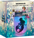 Make Your Own Mermaid Toy Night Light Lantern Jar Arts & Crafts by 2Pepers