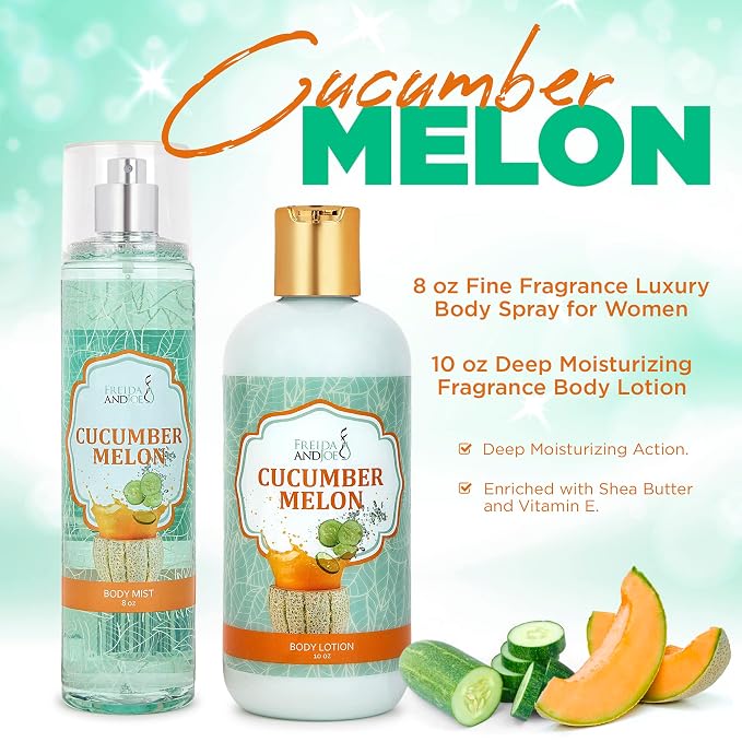 Home Spa Gift 10oz Deep Moisturizing Fragrance Body Lotion & 8 oz. Fine - Image 2