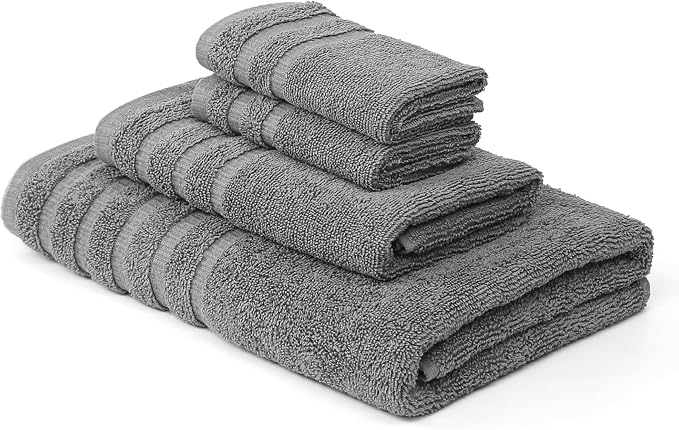 Modern Threads Oxford 6-Piece 100% Cotton Towel Set – Yarn Dyed Jacquard & - Image 7