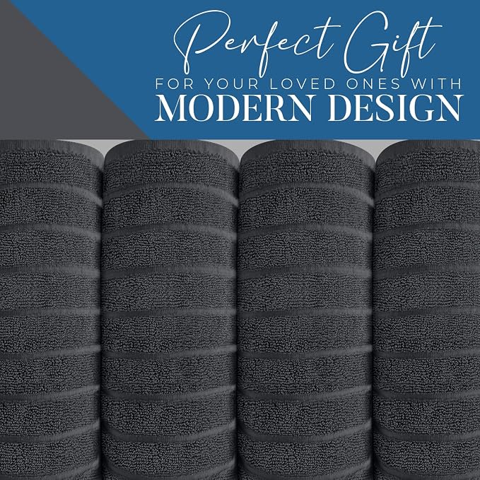 DAN RIVER Pack of 2 Bath Sheet 35x70 Inches, Extra Large Ribbed Bath Towels - Image 5