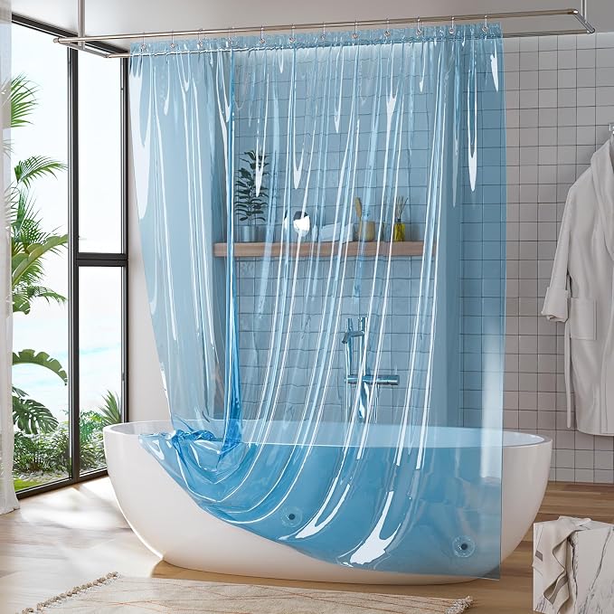 Titanker Shower Curtain Liner, Plastic Shower Liner PEVA 72 x 72 Lightweight - Image 6