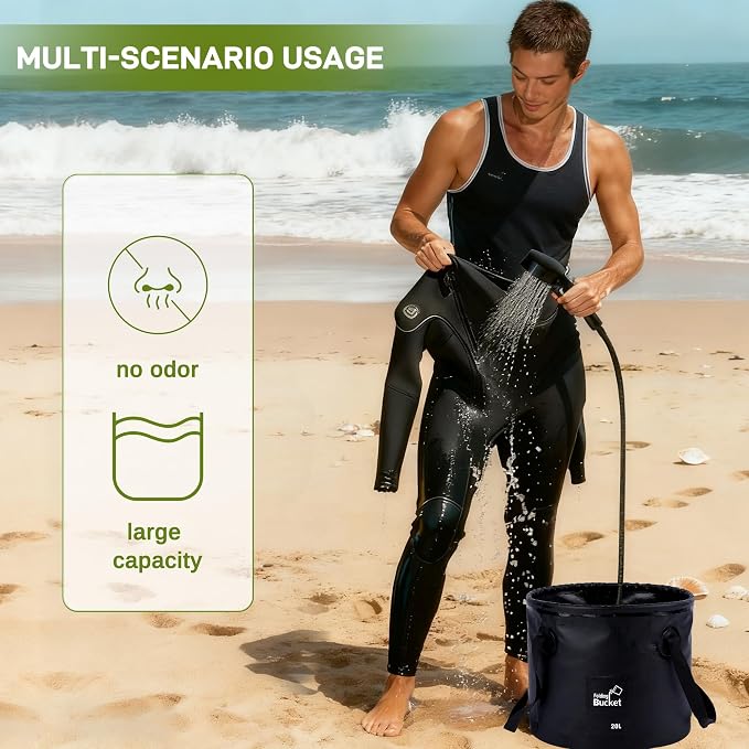 Portable Camping Shower, Pop Up Privacy Tent Kit - Image 3