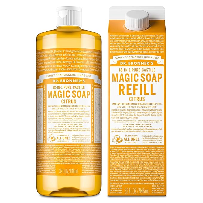 Dr. Bronner's Pure-Castile Magic Soap Liquid, Made - Image 2
