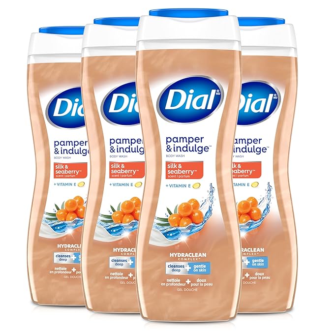 Dial Body Wash, Pamper & Indulge, Silk & Seaberry, 16 fl oz by DialSoap