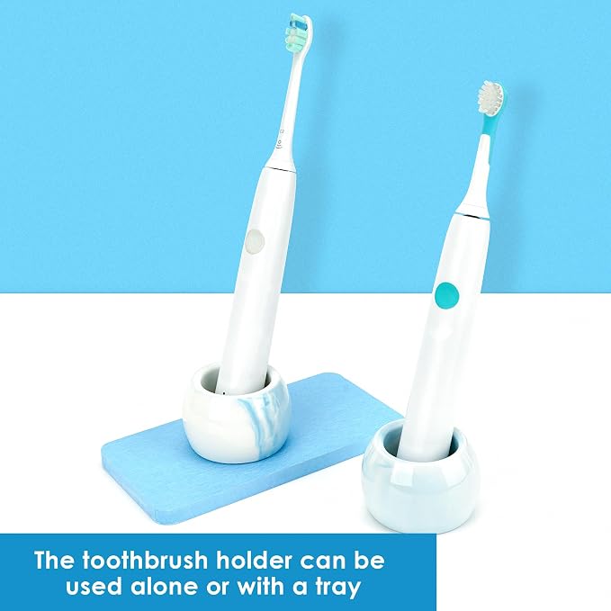 2 Pack Ceramic Toothbrush Holder - Image 4