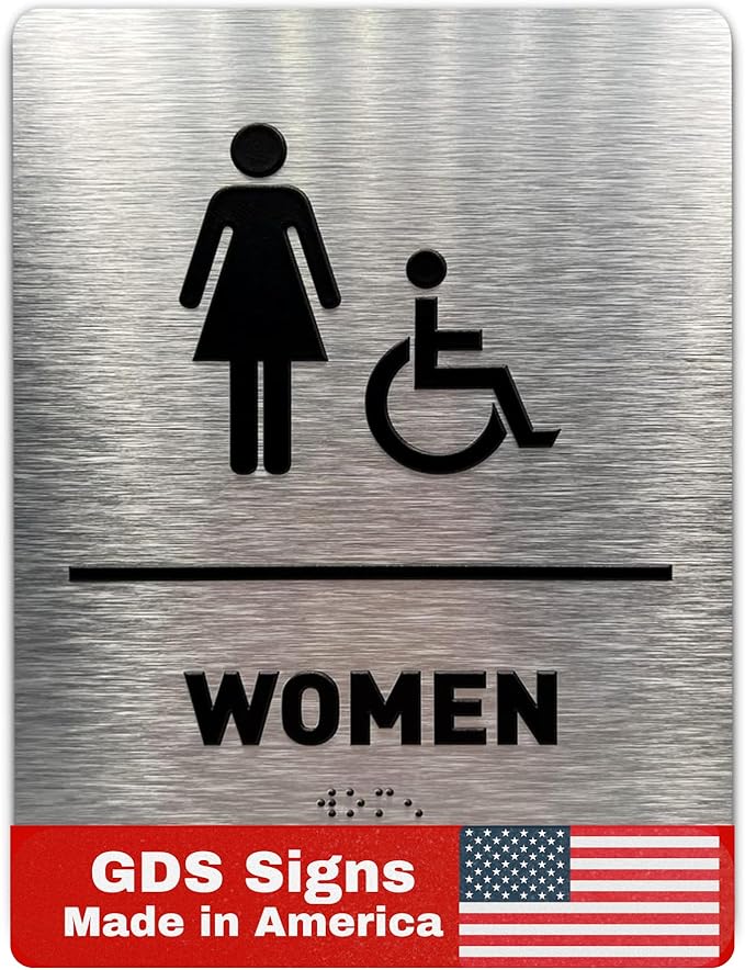 Women/Wheelchair Restroom Sign by GDS by GDS