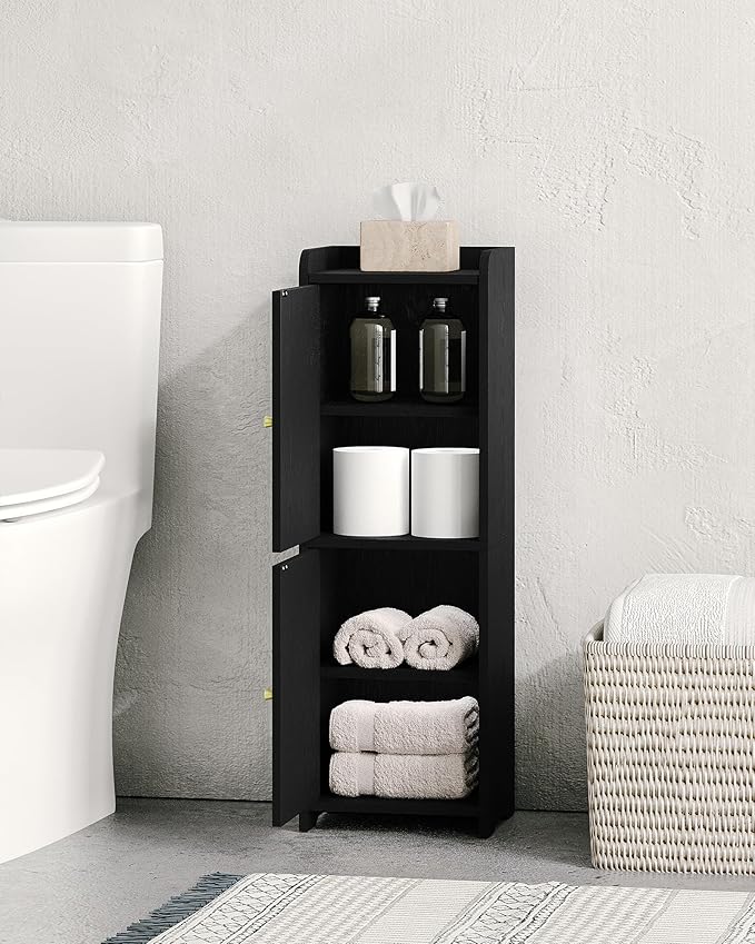 Bathroom Storage Cabinet, Small Corner Floor Cabinet - Image 4