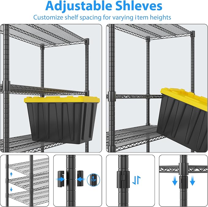 Homdox Heavy Duty Metal Shelves - Image 6