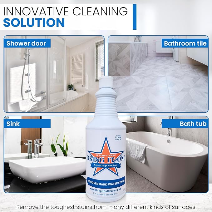 BRING IT ON! CLEANER Hard Water Stain Remover Sealant 16oz, Water Spots on Glass - Image 2