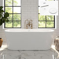 FerdY Shangri-La 67" Acrylic Freestanding Bathtub, Classic Oval Shape Acrylic by FerdY