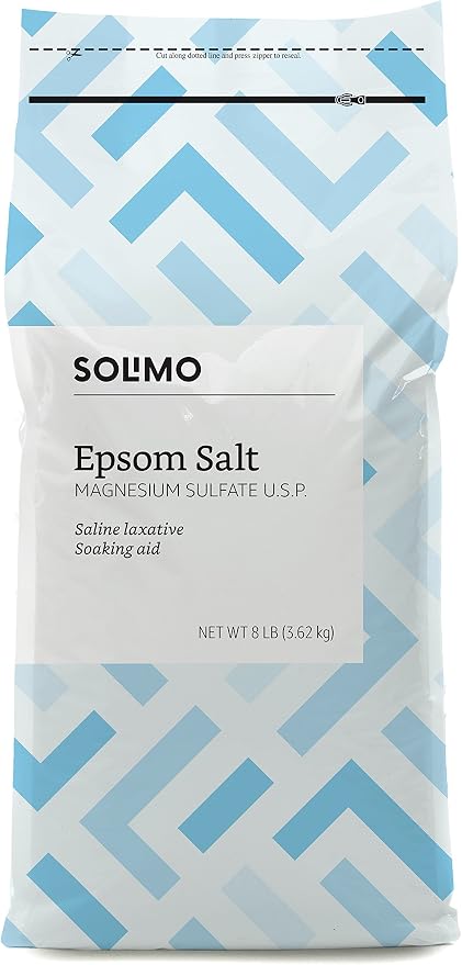 Amazon Brand - Solimo Epsom Salt Soak, Magnesium Sulfate USP, 8 pound - Image 2