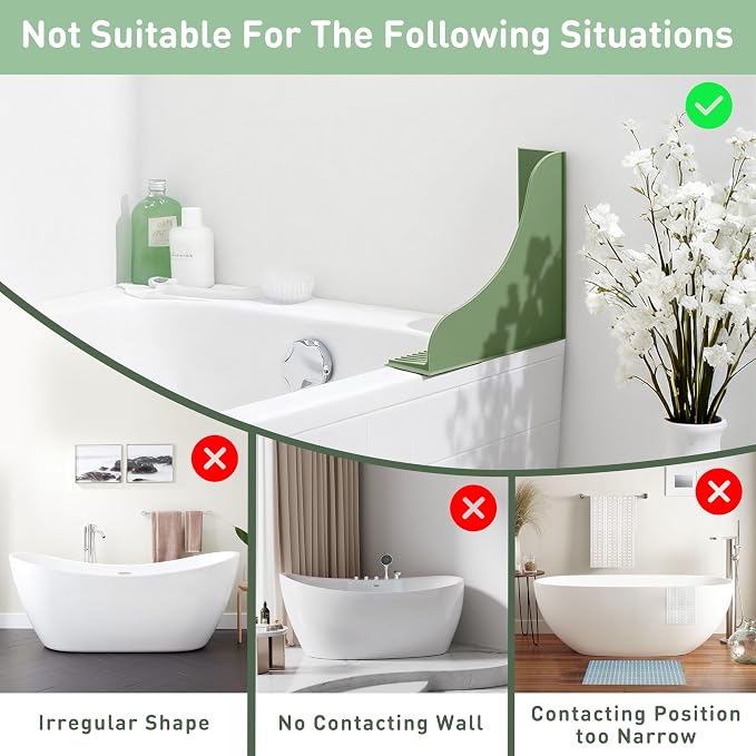Roslim 2-Pack All-Silicone Shower Splash Guard, Bath Tub Corner Water Blocker - Image 7