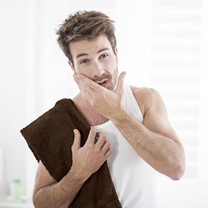 Utopia Towels Dark Brown Salon Towels, and Home Hair Care - Image 3