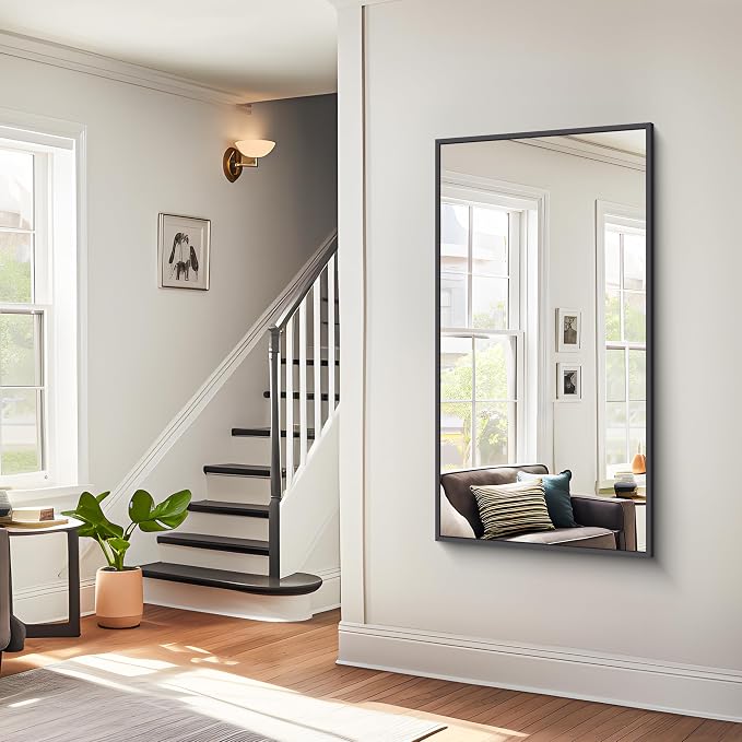 BONEWEI Bathroom Mirror, 24x48 inch Wall Mirror - Image 8