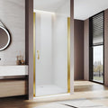Pivot Shower Door 33.5-35" W x 72" H, Semi-Frameless Shower Door by Ucalafee