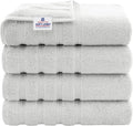 American Soft Linen Luxury 4 Piece Bath Towel Set, 600 GSM 100% Cotton Turkish by AmericanSoftLinen