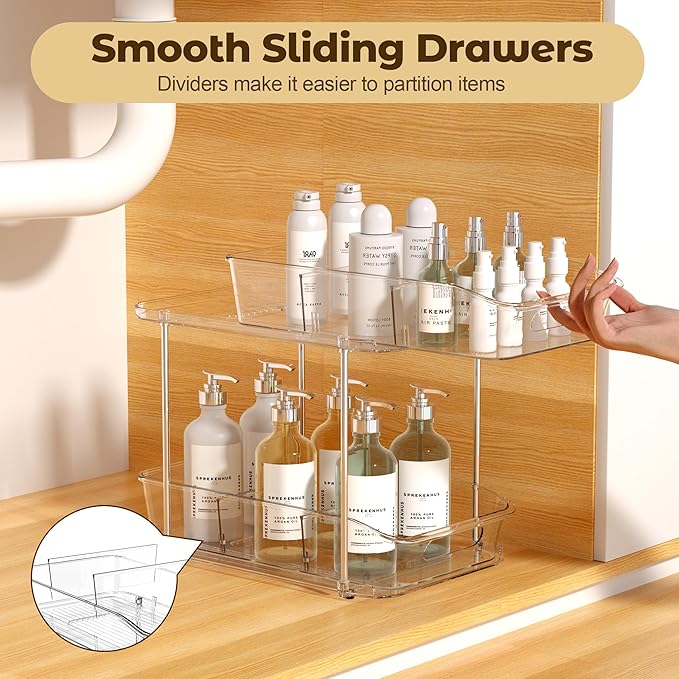 2 Tier Pull-Out Storage Organizer - Image 5