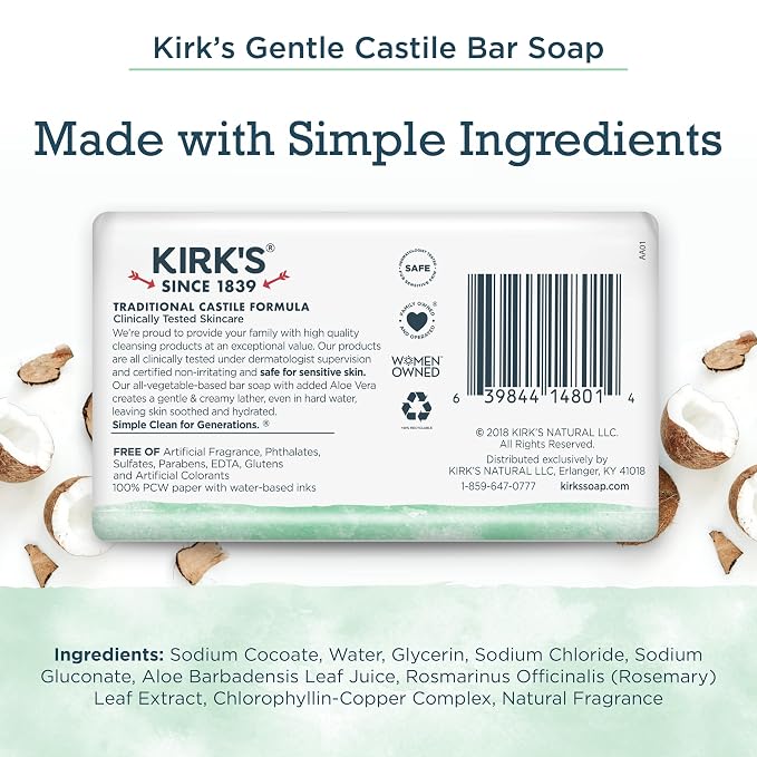 Kirk's Natural Original Coco Castile Soap - Image 2
