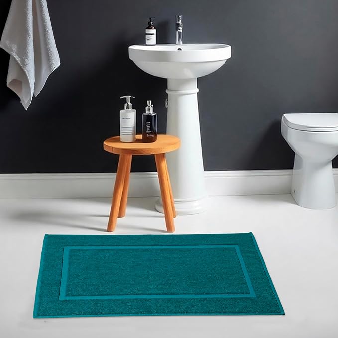 HILLFAIR-900 GSM-100% Ringspun Cotton Floor Towels mat- Hotel-Spa Tub-Shower - Image 4
