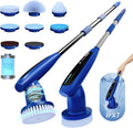 8-in-1 Electric Spin Scrubber, Fully Waterproof Cordless Power Cleaning Brush by iKLYN