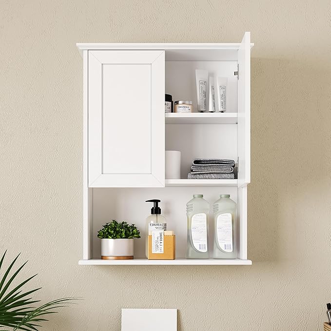 Bathroom Wall Cabinet, Over The Toilet Storage Cabinet, 23x29 Inch Medicine - Image 3