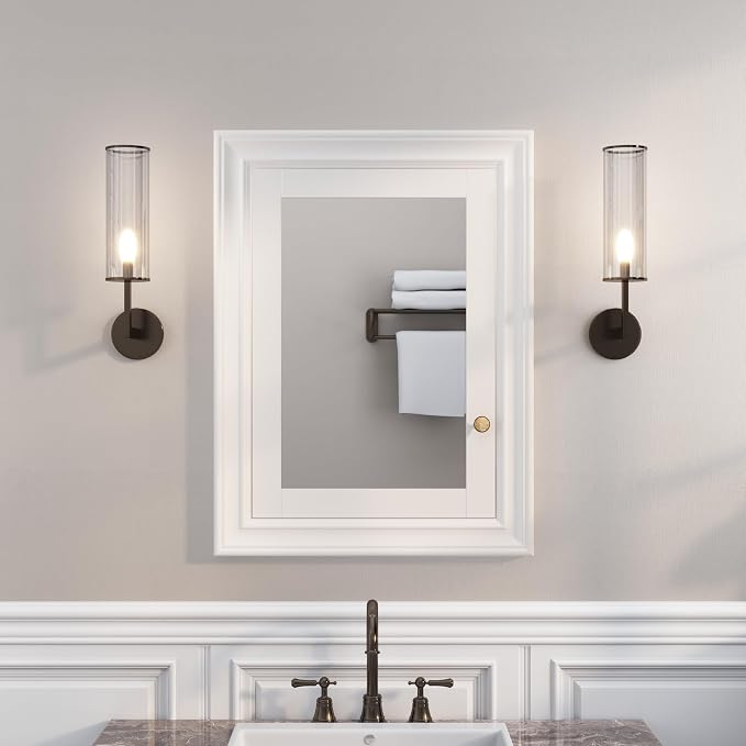 WELLFOR 24"x 32" Bathroom Medicine Cabinet by WELLFOR