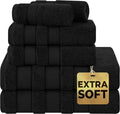 American Soft Linen Salem Turkish Bath Towel Set, 100% Cotton 600 GSM 6 Piece by AmericanSoftLinen