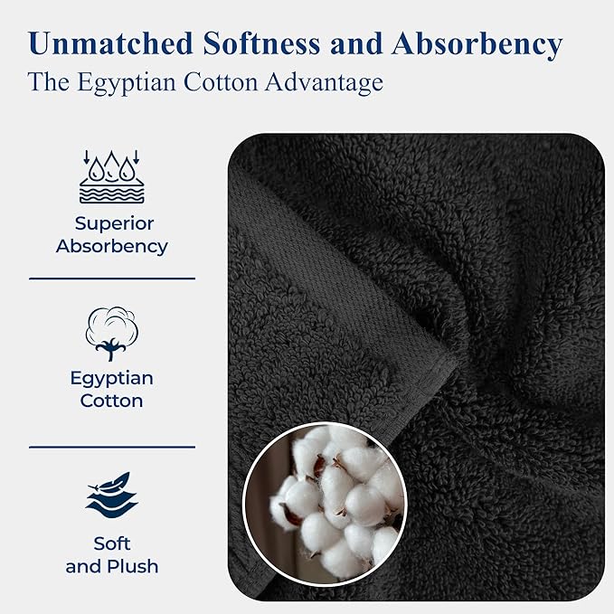 BLUENILEMILLS Madison Egyptian Cotton Towels, Towel Set - Image 7